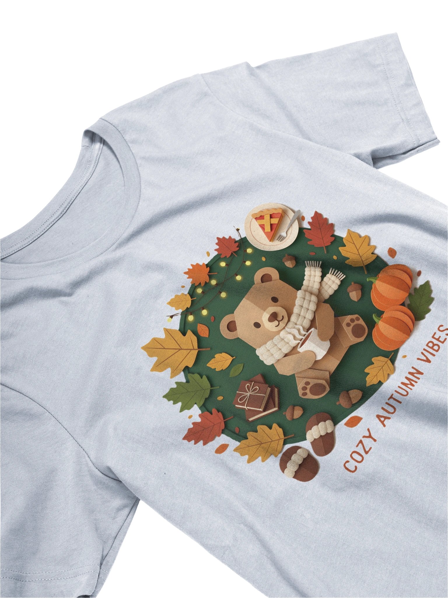 Cozy Autumn Vibes Bear T-Shirt product image (3)