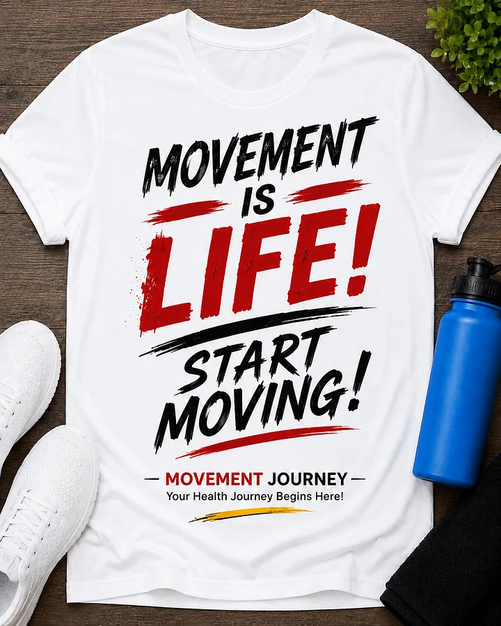 Movement is Life White TShirt product image (2)
