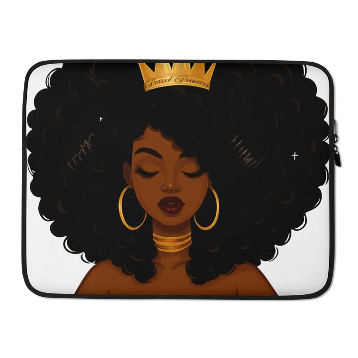 Crowned Afro Queen Laptop Sleeve product image (2)