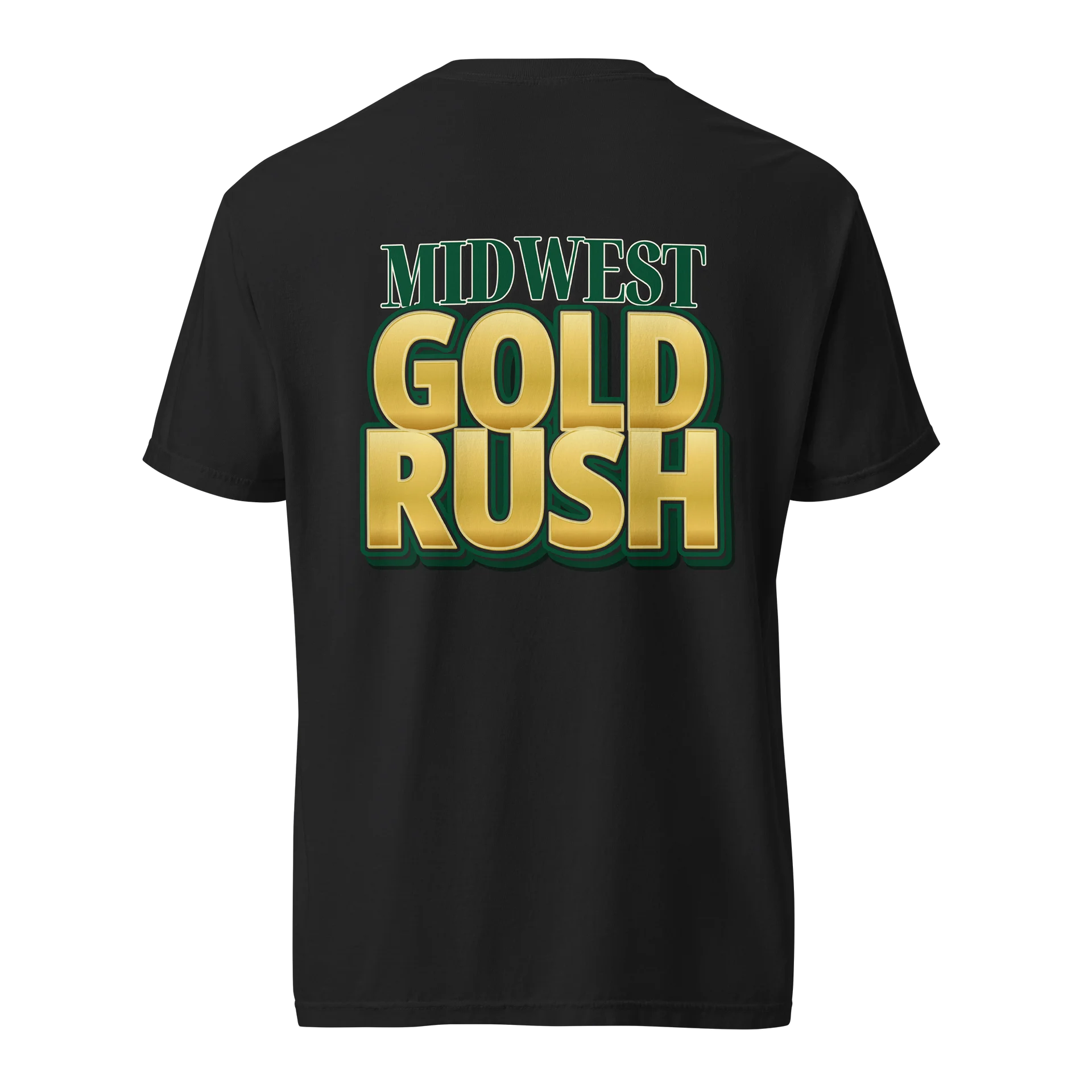 Midwest Gold Rush — Heritage Heavy Cotton Tee | Black & Gold product image (4)