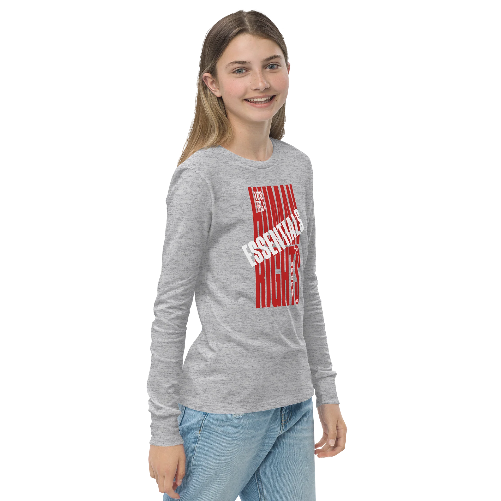 EQALL® Essentials Human Rights Matter RAWKDZ Unisex Bella+Canvas_Red / White product image (4)