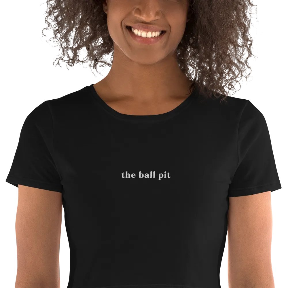 the ball pit - Embroidered Cropped Tee product image (6)