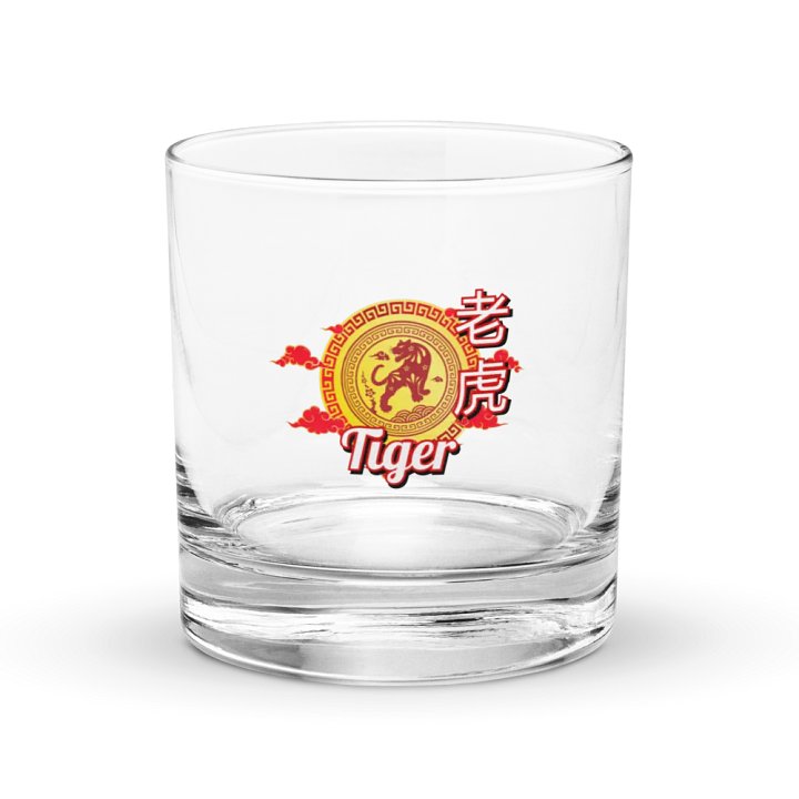 Tiger - Chinese Zodiac Rocks Glass product image (1)