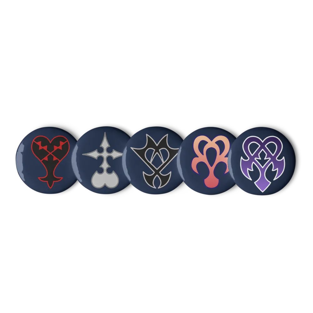 Kingdom Hearts Emblem Pin Set product image (1)