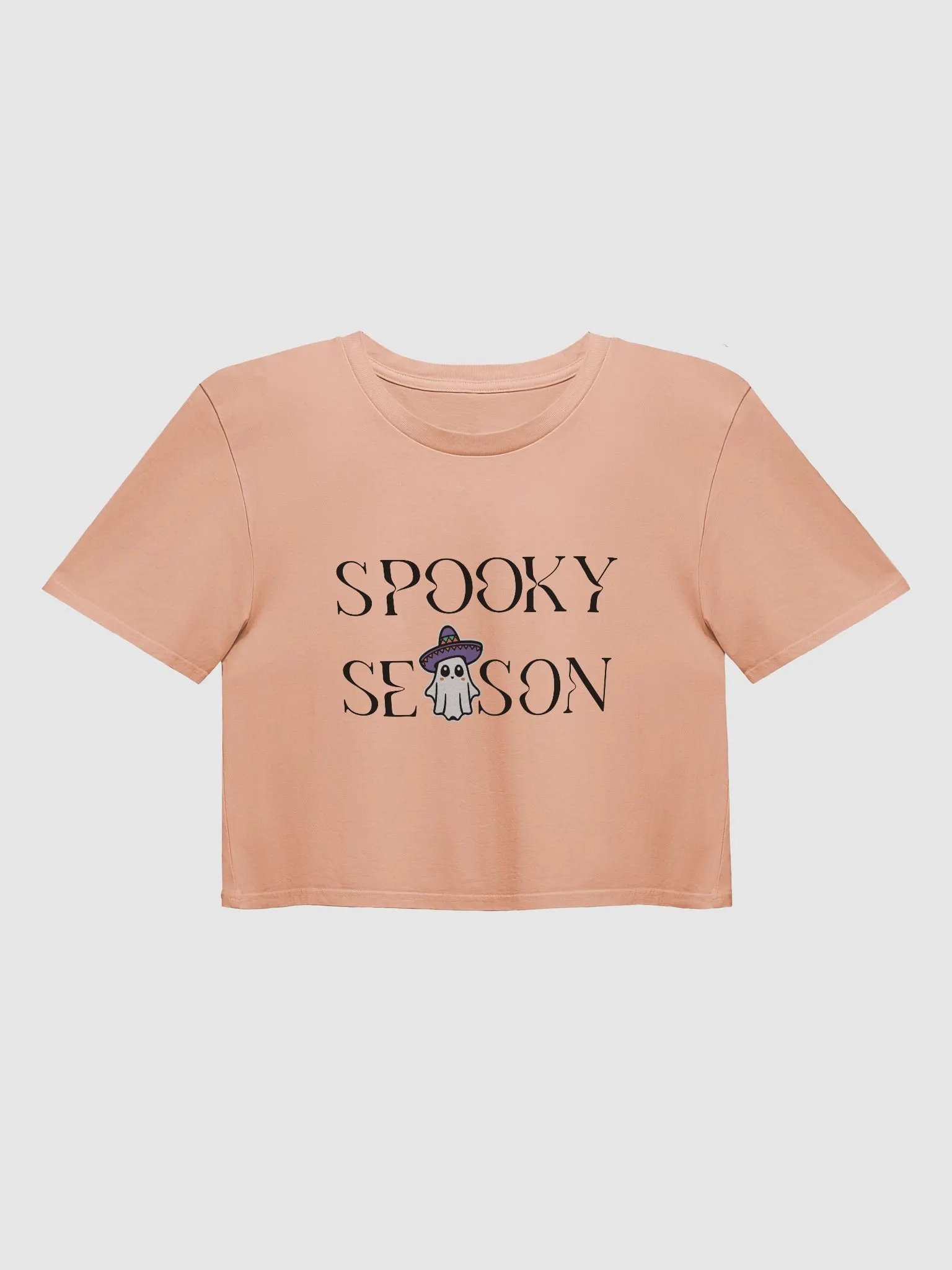Spooky Season Sombrero Ghost Crop Top product image (1)