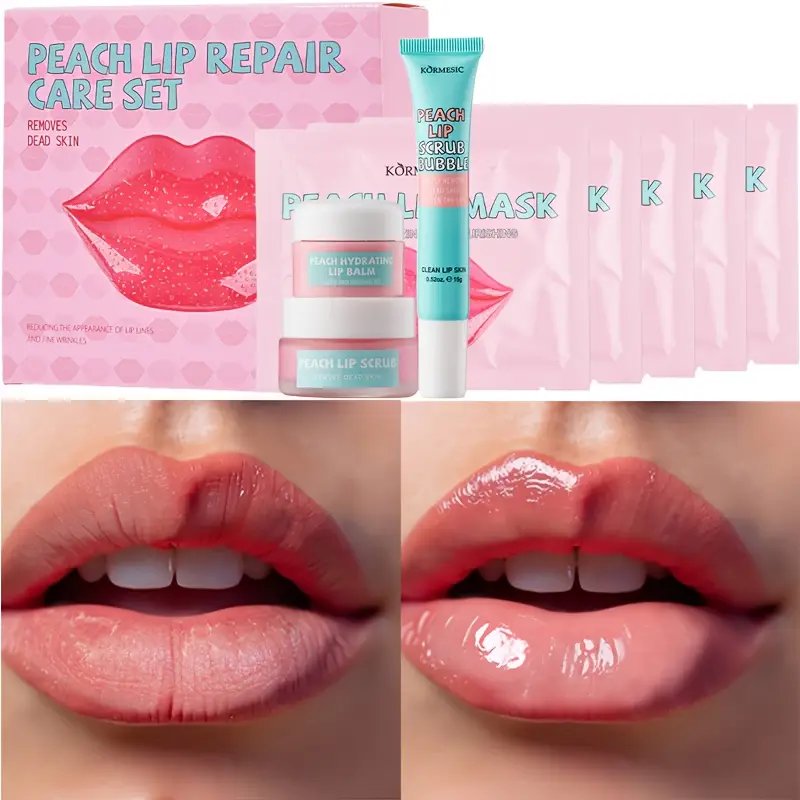 Peach Lip Repair Care Set – Complete Moisturizing Lip Kit product image (6)