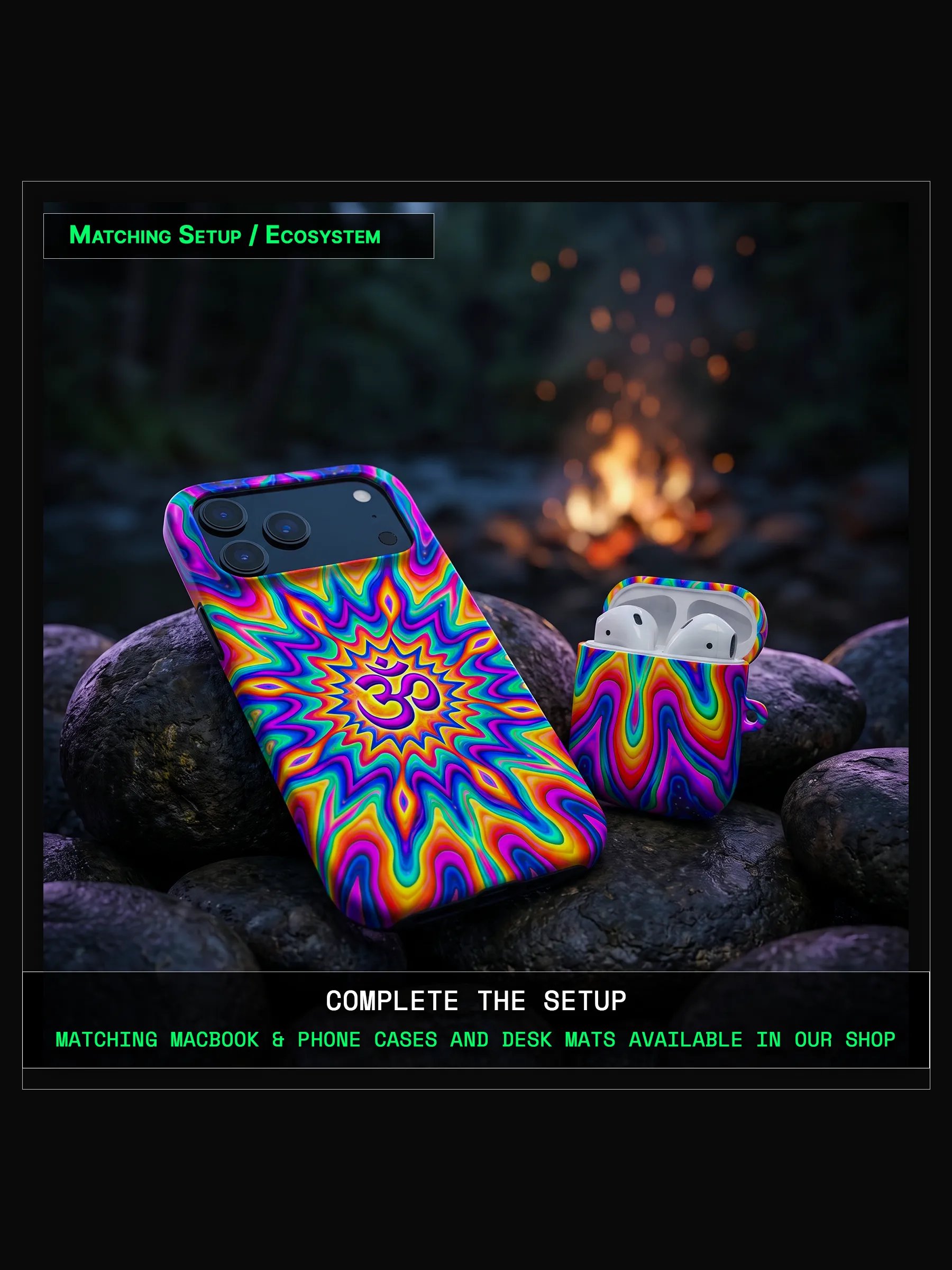 Artifact 01: Liquid Aum Resonance - Shockproof AirPods & Earbuds Tough Case product image (6)