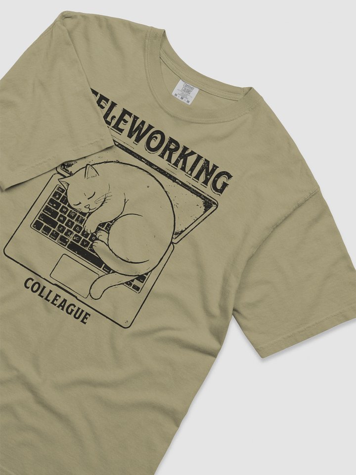 "My New Coworker" Remote Work T-Shirt - Funny Cat Design product image (2)