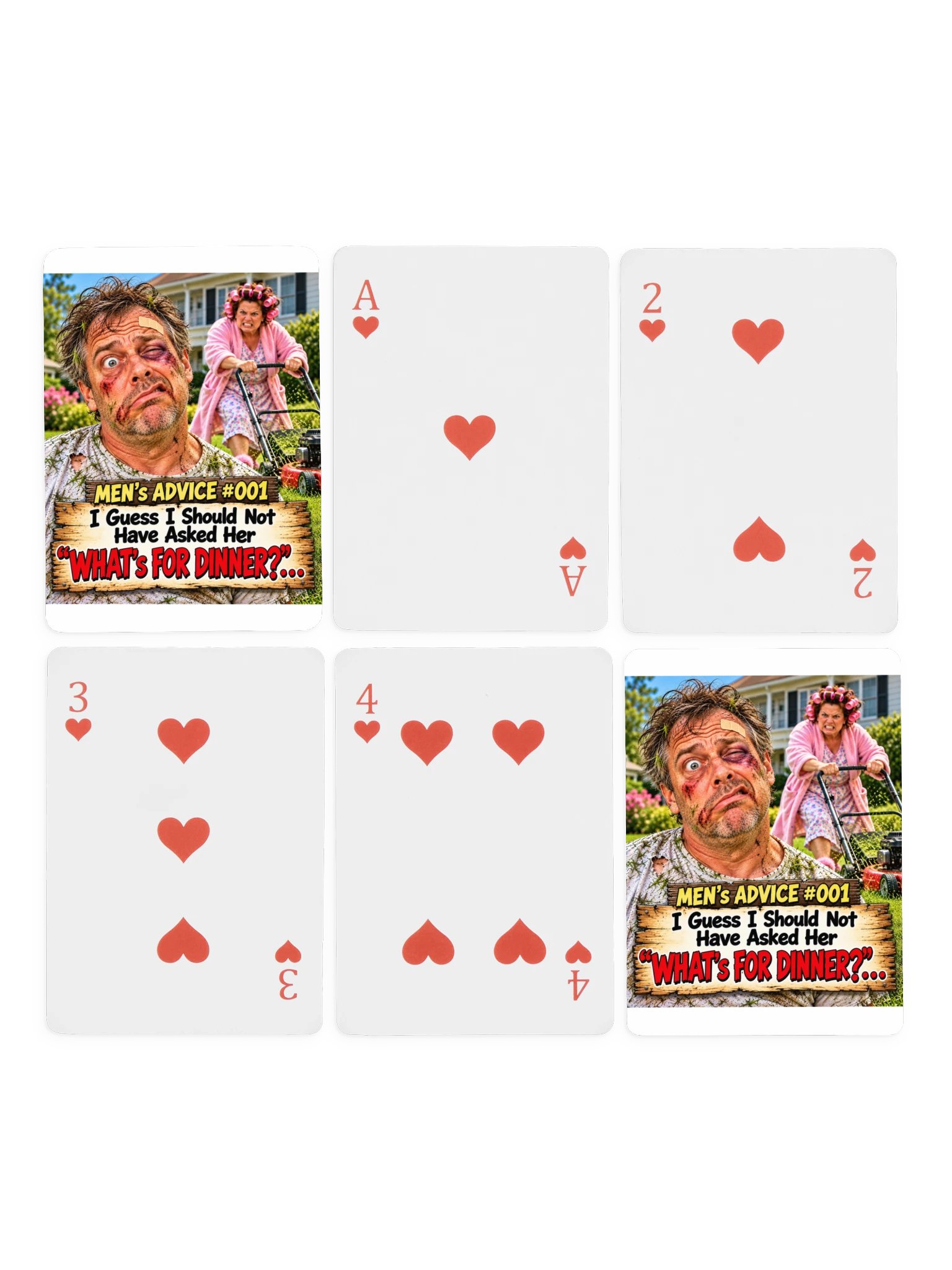 1 Earth Prints Men's Advice Poker Playing Cards product image (4)