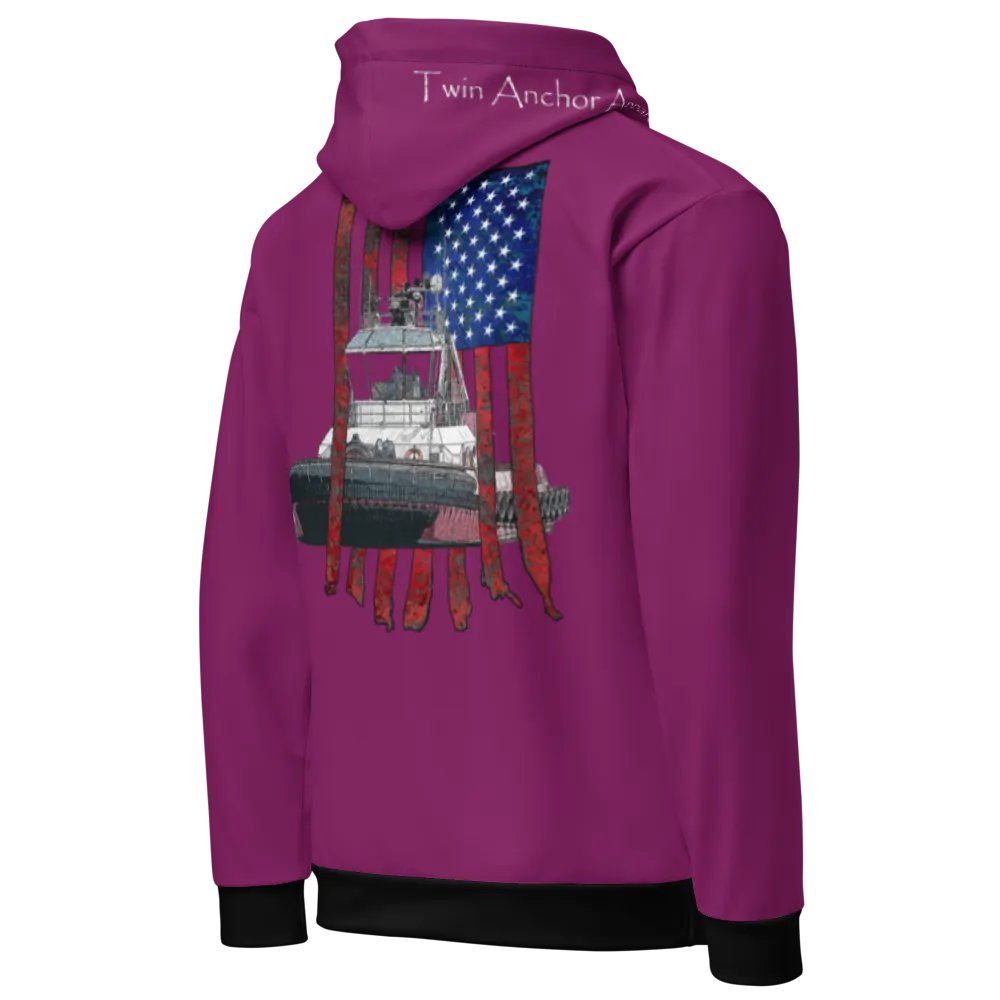 AF & Tug Athena (Eggplant) – Performance Marine Wear | Twin Anchor Apparel North Current Line product image (9)
