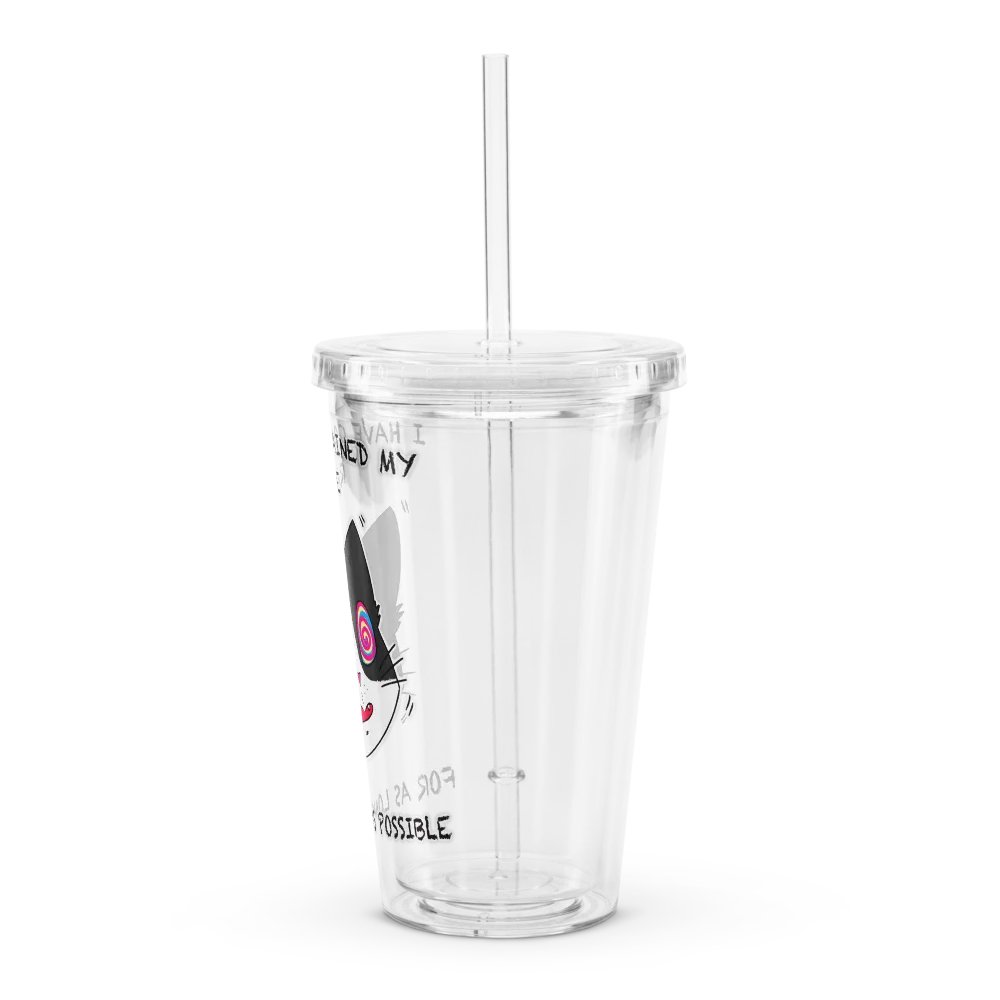 Rage Cat Clear Plastic Tumbler product image (4)