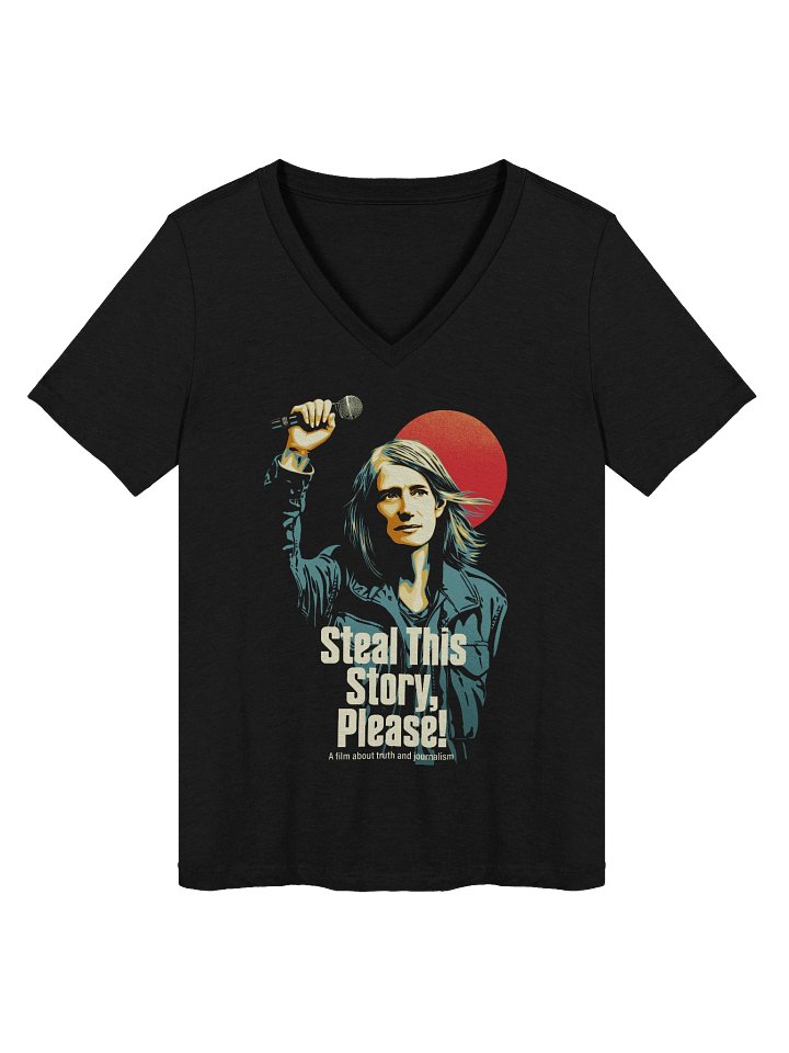 Steal This Story Please - Vee Tee with Artwork on Front, Quote on Back product image (1)