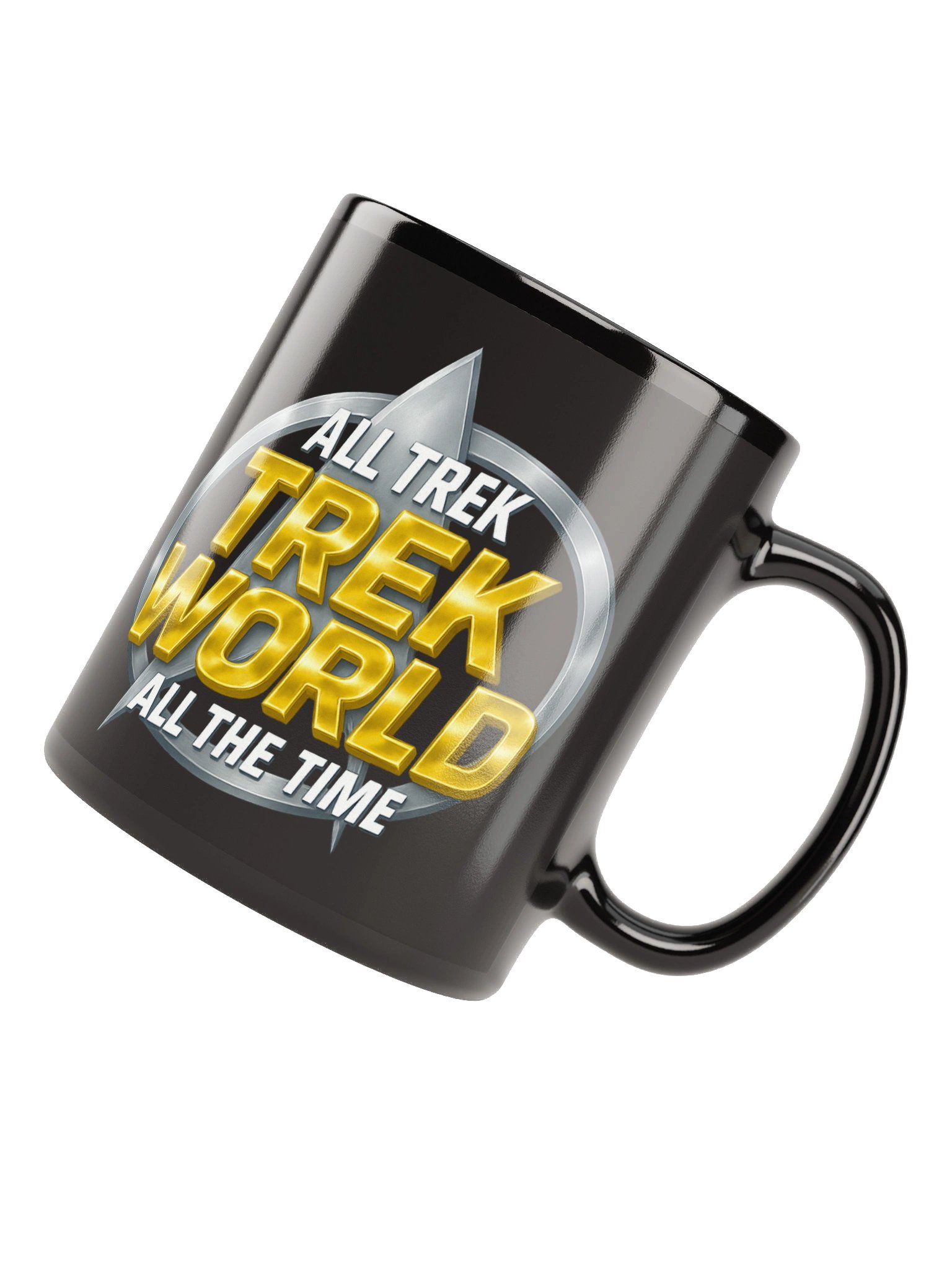 Trek World Logo Black Glossy Mug product image (7)