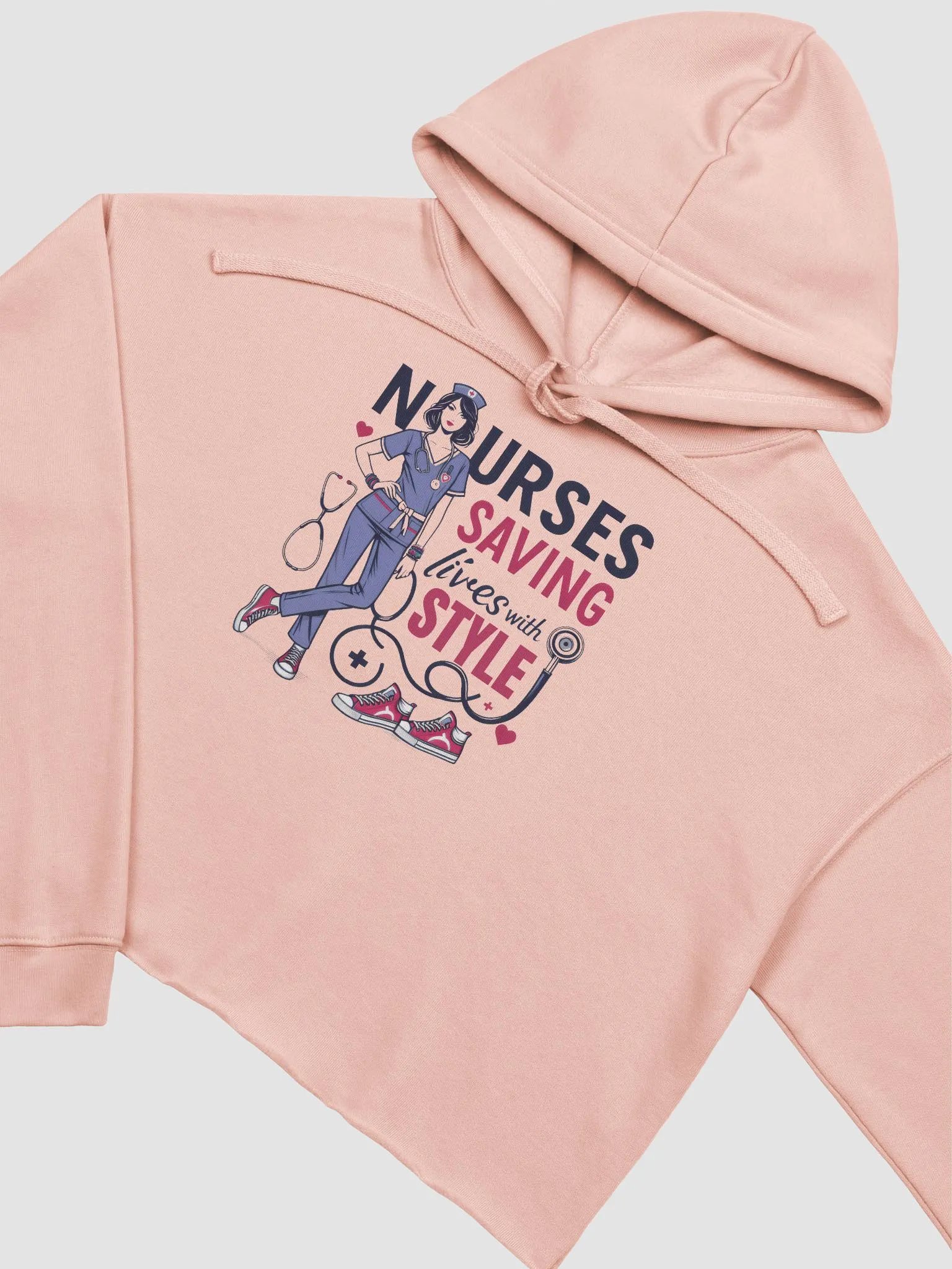 Nurse Style Statement Crop Hoodie product image (8)