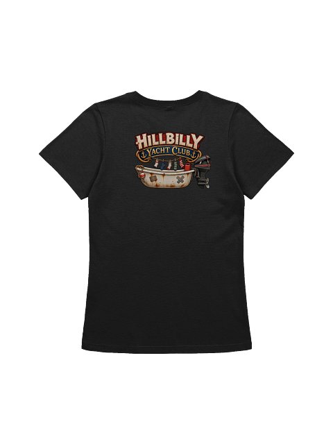 Hillbilly Yacht Club - Official Game Logo - Women's Relaxed Tee - back