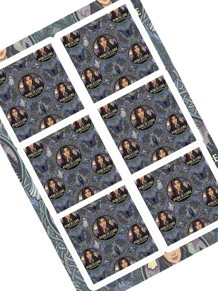 PORCH LORE DEVAN PERIWINKLE MOTH STICKER SHEET product image (1)