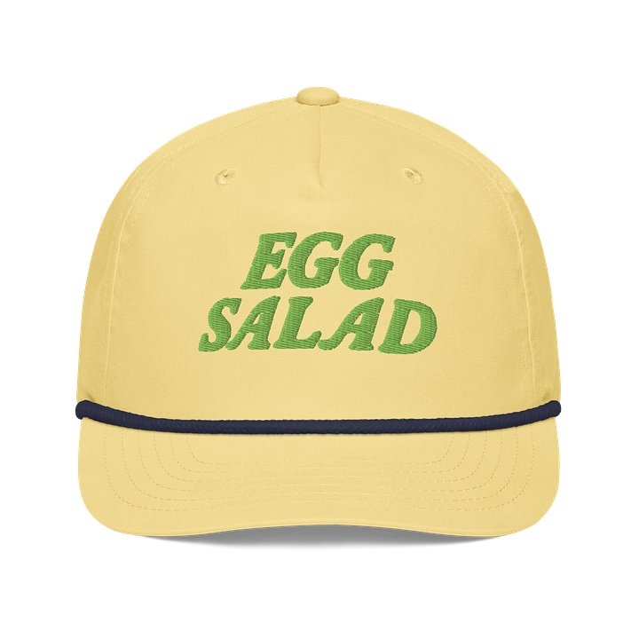 Official Masters 2026 Egg Salad Tournament Hat - Limited Edition Yellow Performance Tech Rope Cap - Authentic Augusta National Golf Merchandise product image (1)