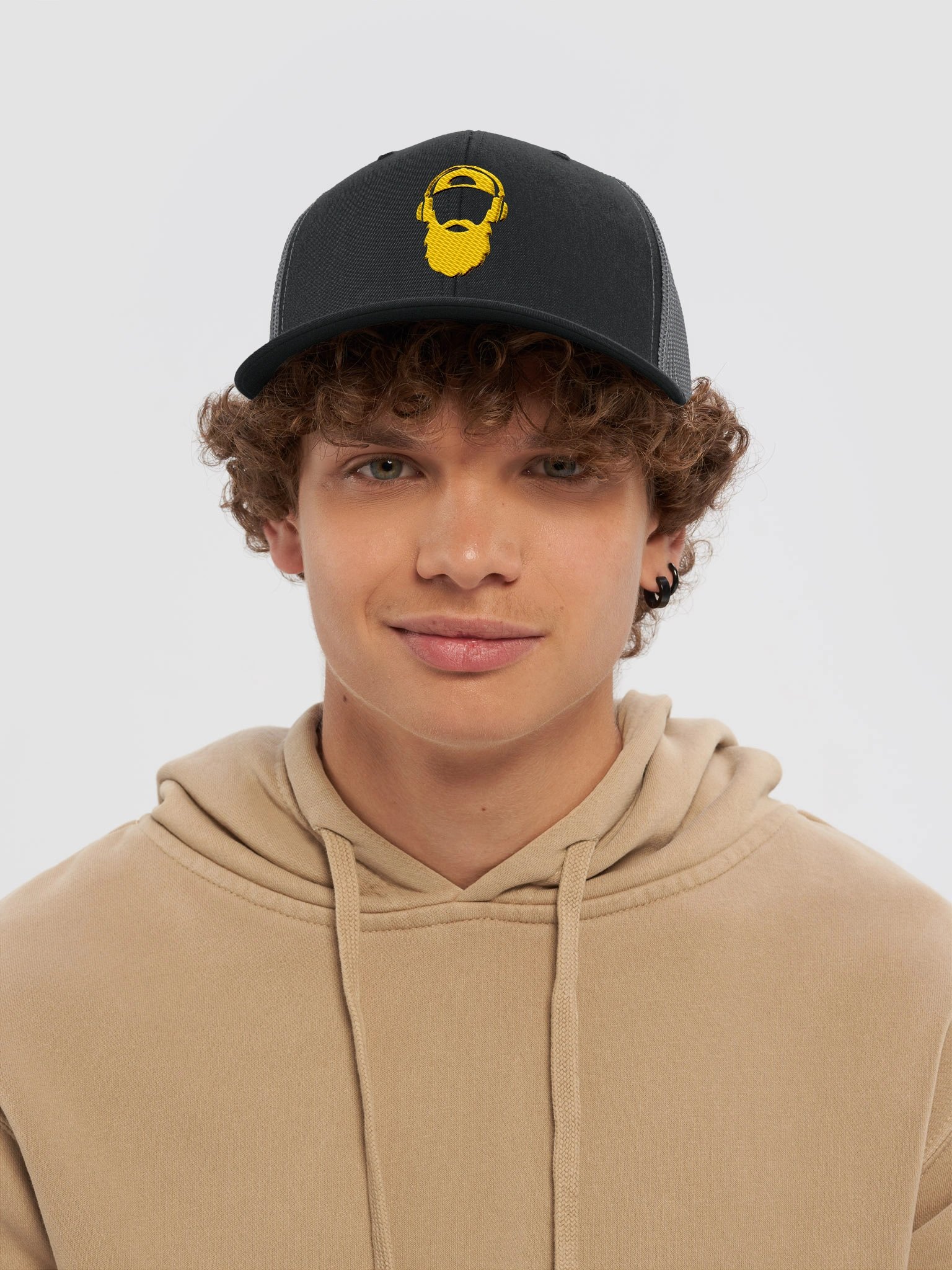 Richardson Snap Back Trucker Rolen Beats Icon Hat - Yellow Logo product image (5)