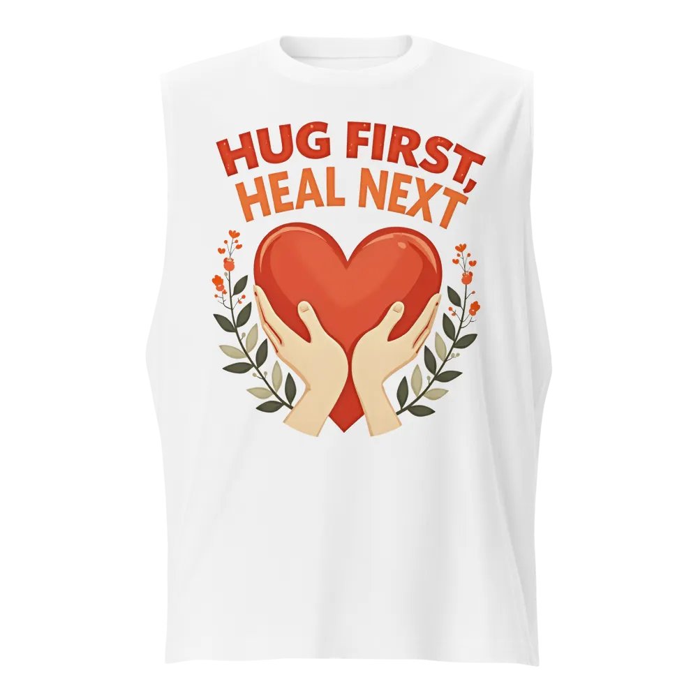 Hug First, Heal Next Muscle Tank product image (5)