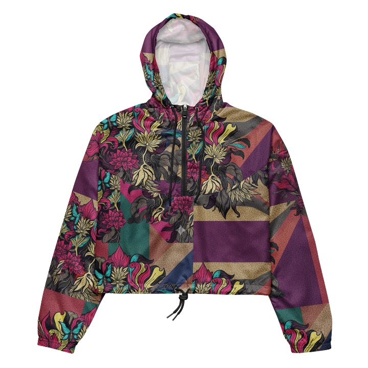 Floral Geometry Cropped Windbreaker product image (2)