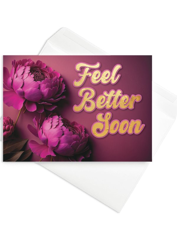 Feel Better Soon Peonies Card product image (1)