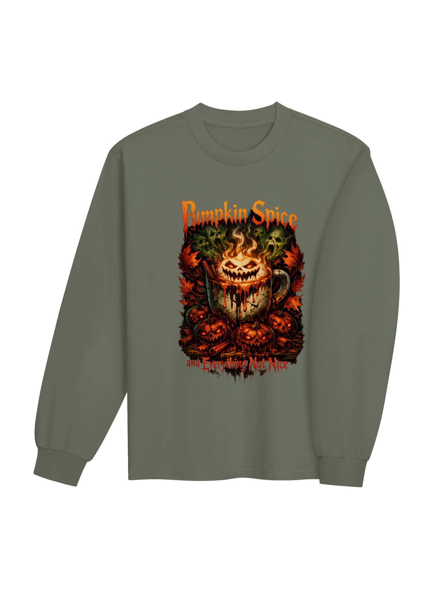 Pumpkin Spice & Everything Not Nice Halloween Tee product image (21)