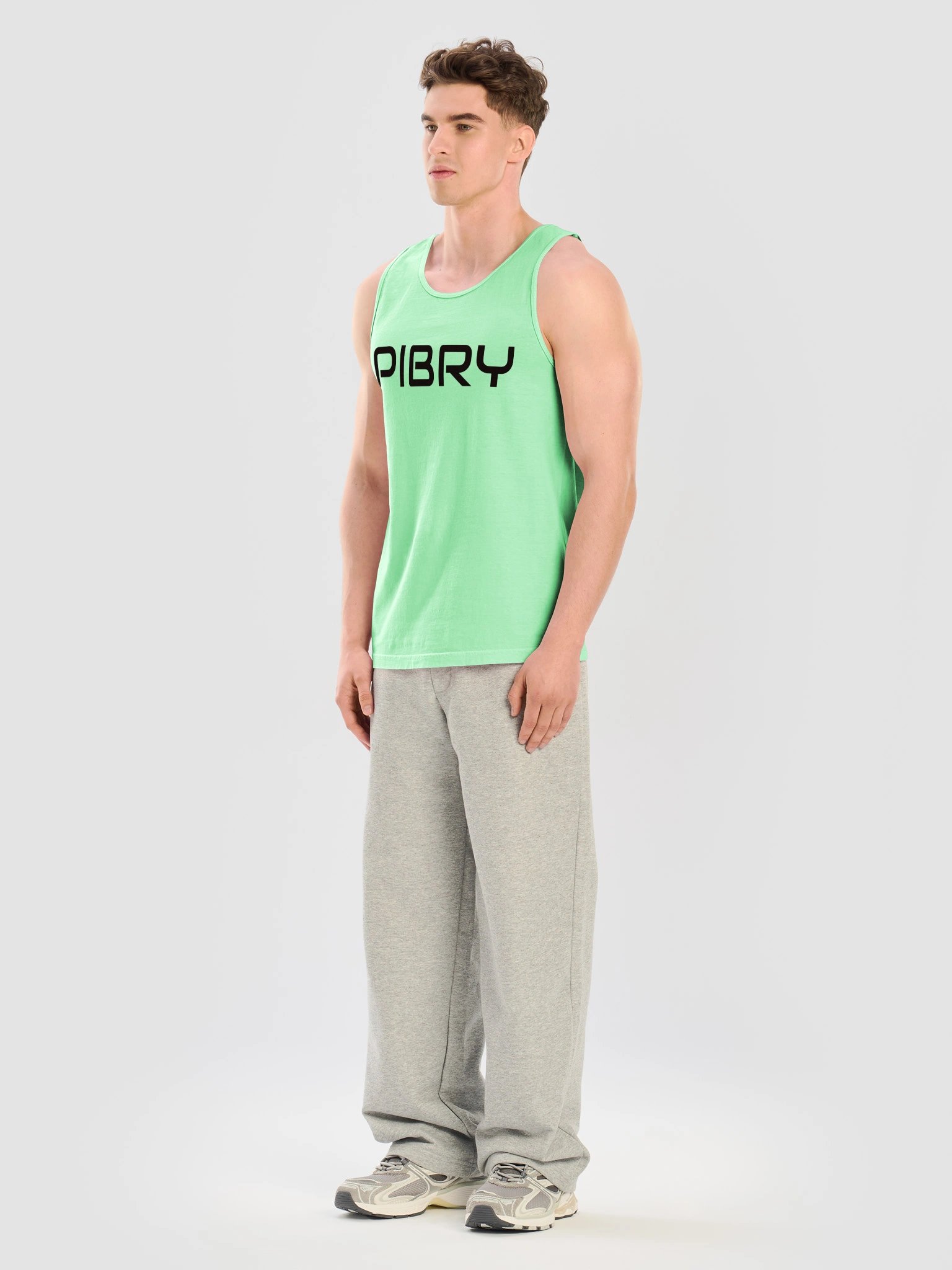 PIBRY Word Mark Vintage Tank – Black Design product image (3)