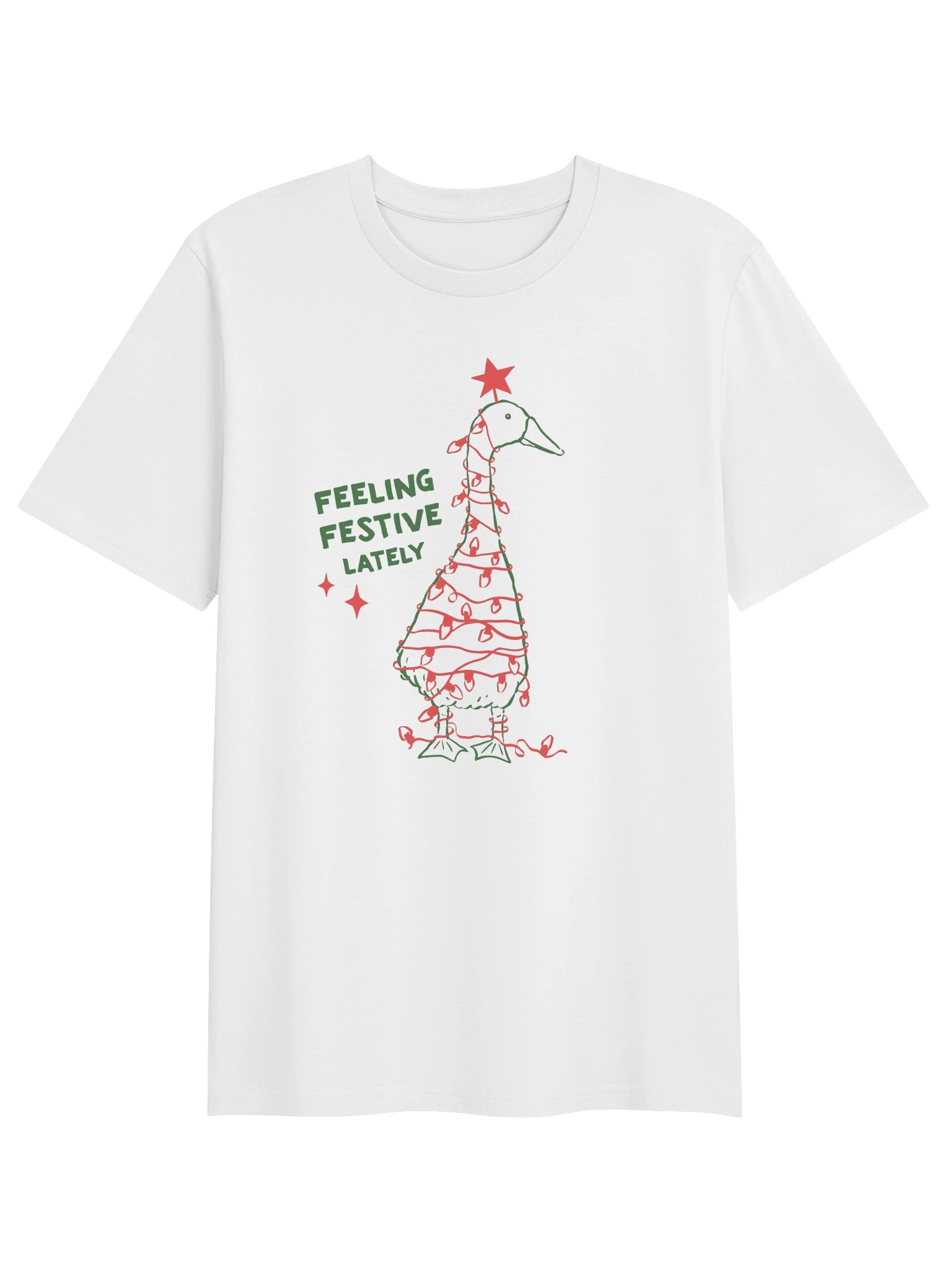 Feeling Festive Duck Holiday T-Shirt product image (1)