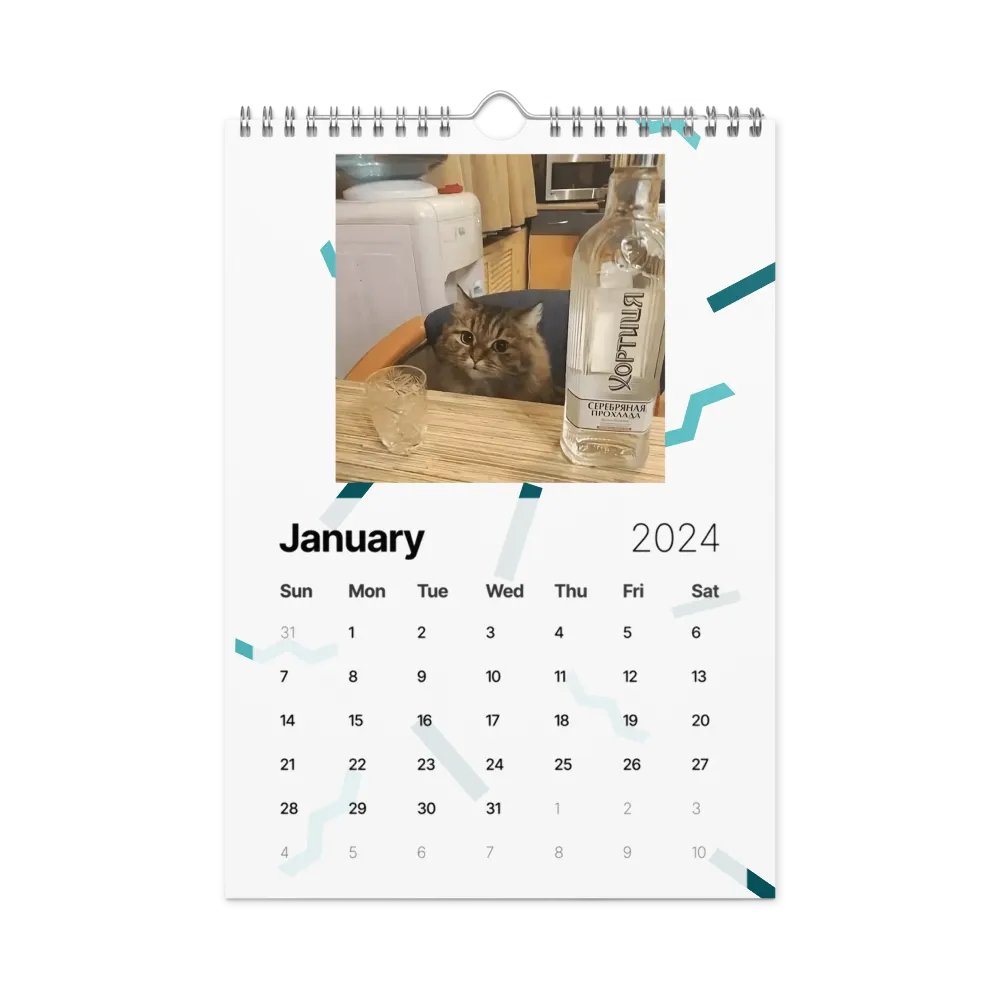 Wall Calendar (2024): Meme Cats product image (8)