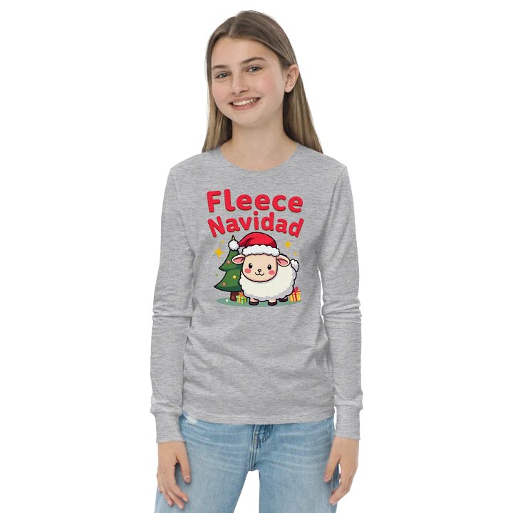 Fleece Navidad Sheep Christmas Long Sleeve T-Shirt product image (21)