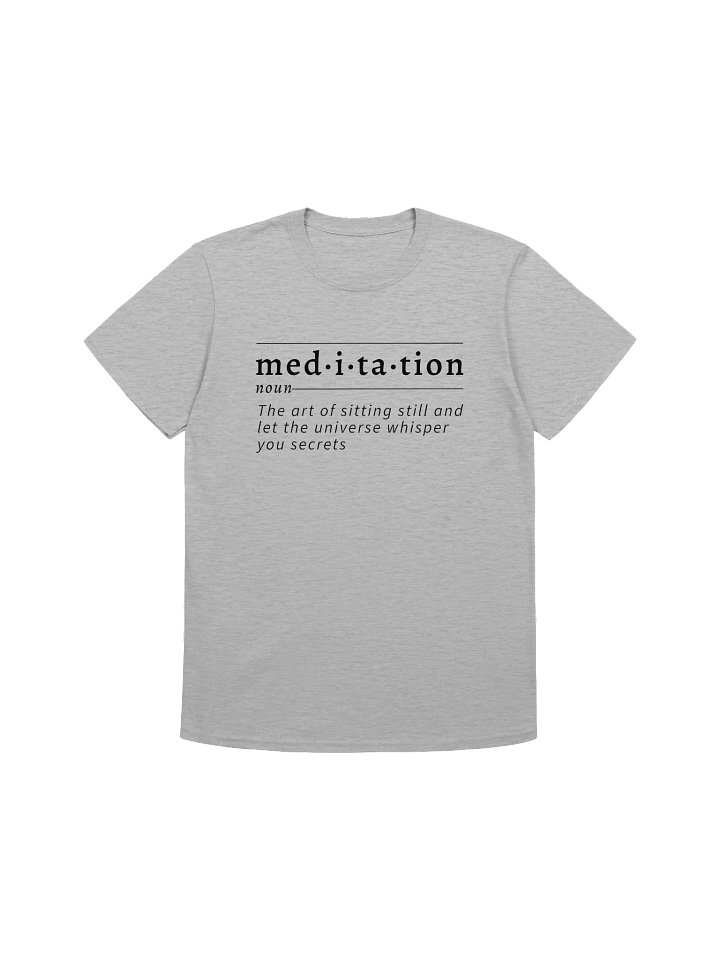 Meditation Definition Unisex Tee blk product image (1)