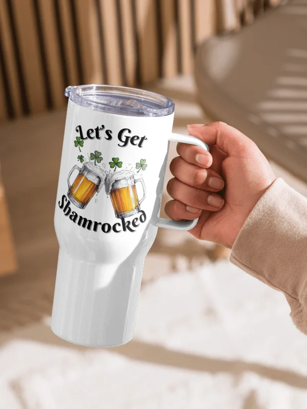 Let's Get Shamrocked Travel Mug product image (3)