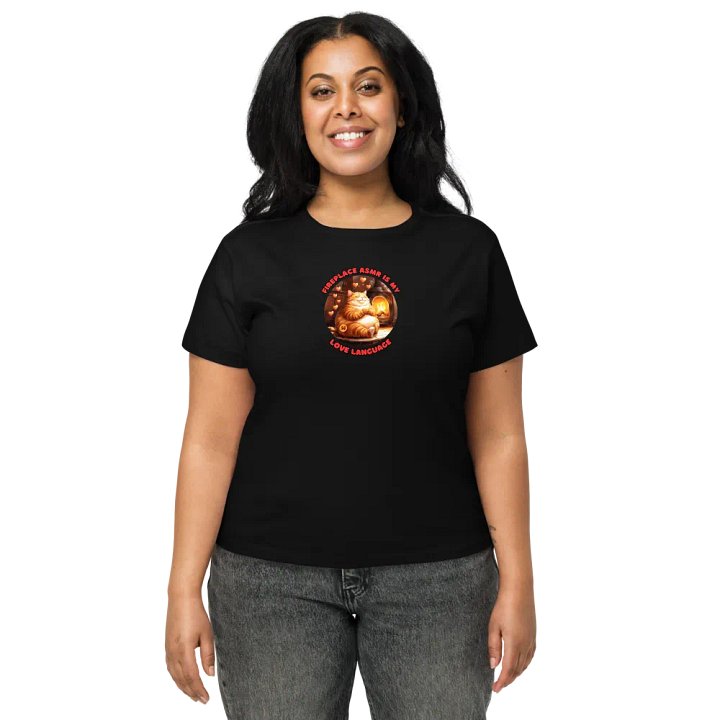 Cozy Cat - Fireplace ASMR is my Love Language | High Waisted Tee product image (2)