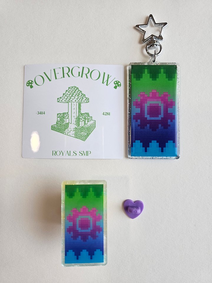 OverGrow Merch (Stickers, Keychains, Pins, & Buttons) product image (1)