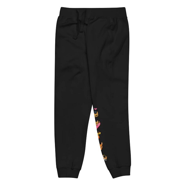 Whimsical Cat Cartoon Fleece Joggers product image (2)
