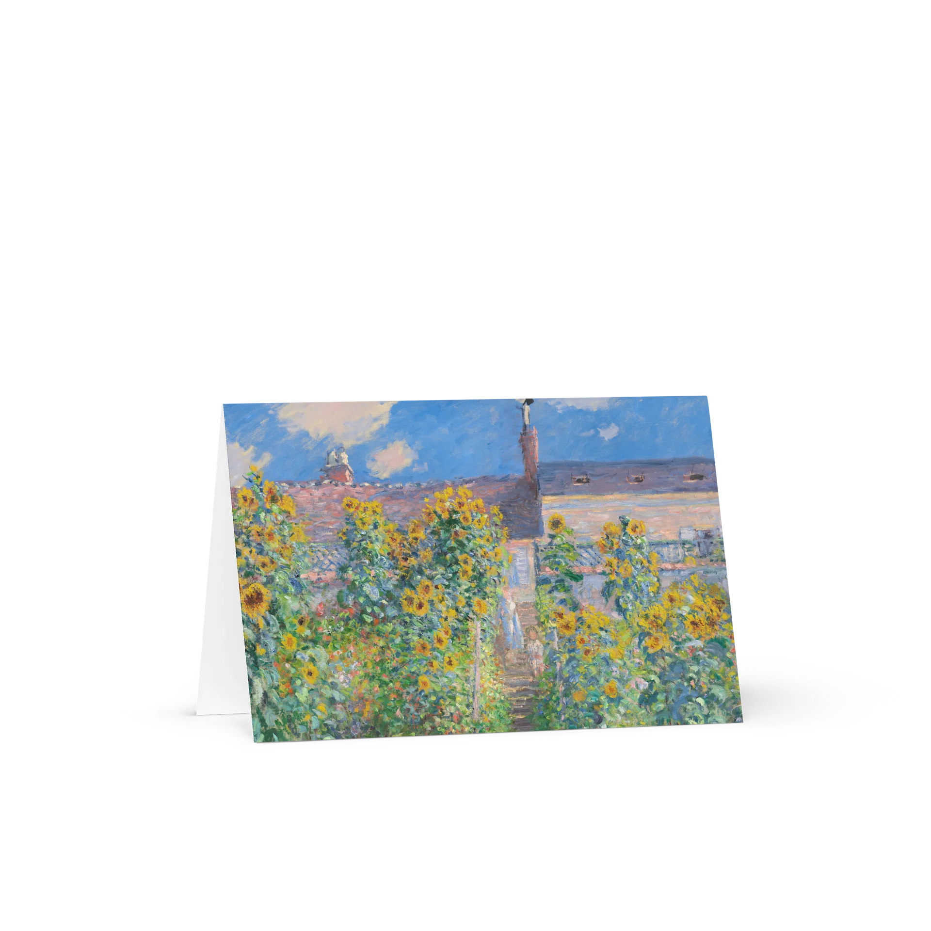 The Artist's Garden at Vétheuil (Claude Monet) Greeting Card product image (2)