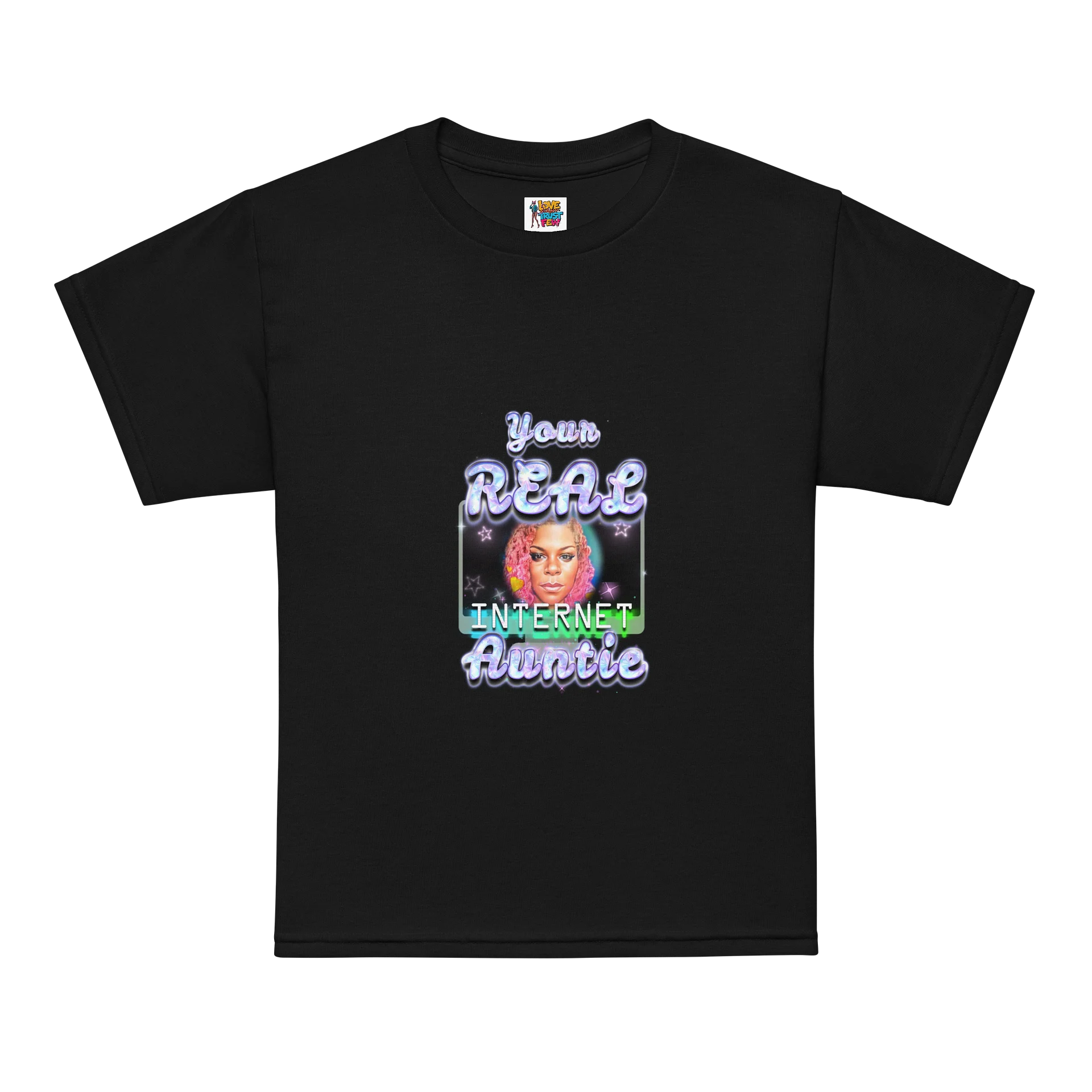 Glowing Youth Sports Tee - Your REAL INTERNET Auntie Edition product image (7)
