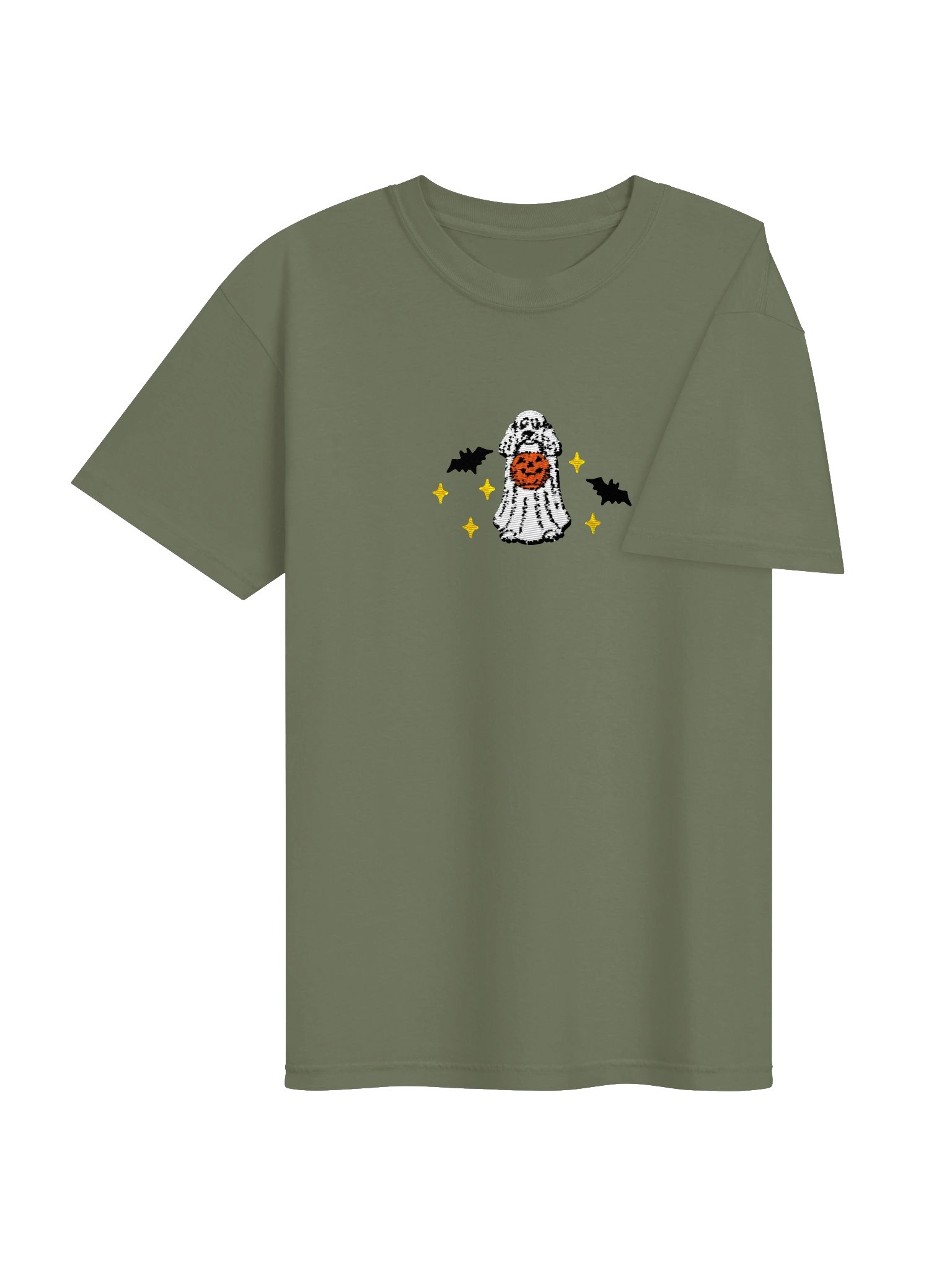 Halloween Standard Poodle(White) Embroidered T-Shirt product image (12)