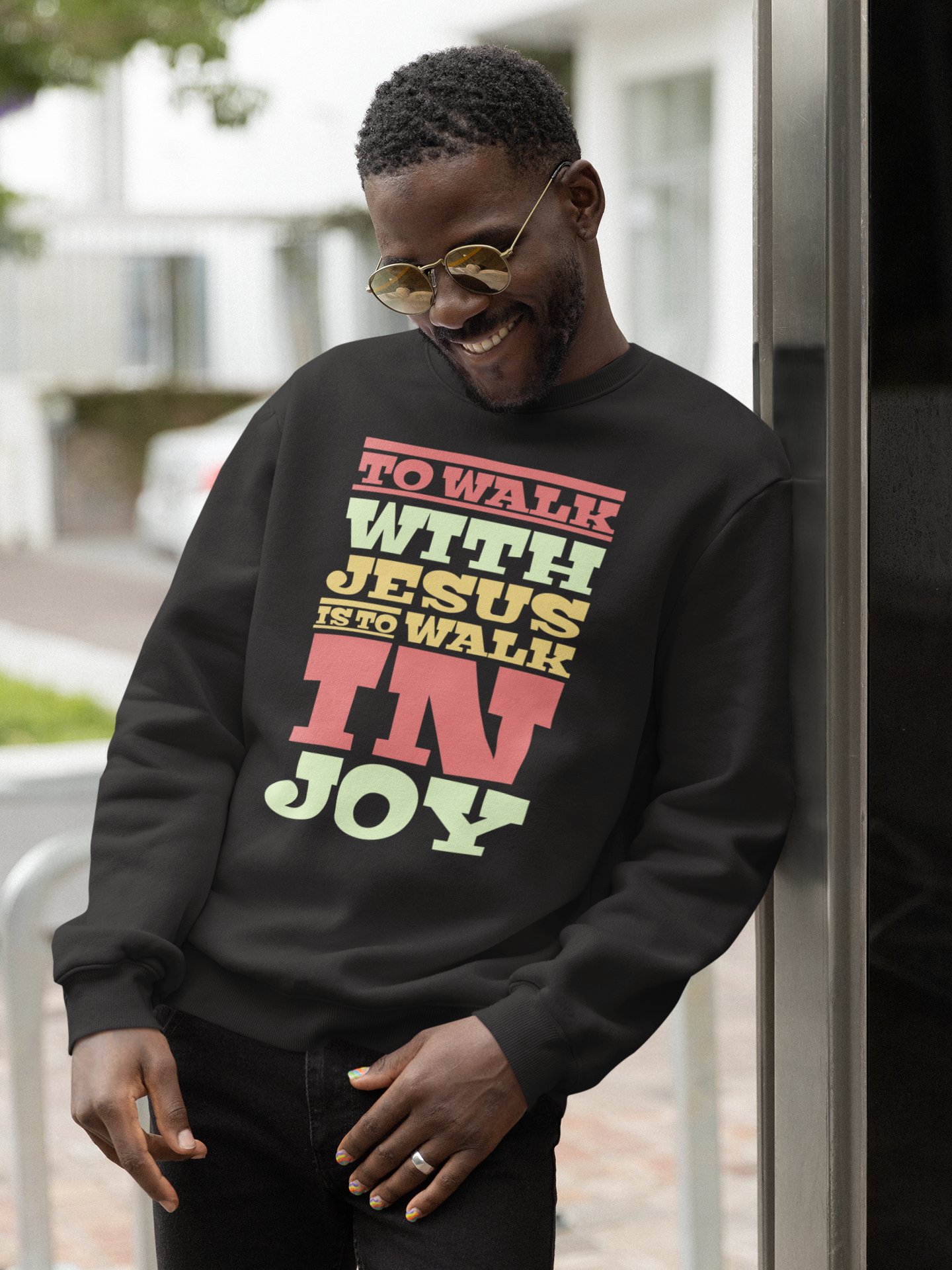 To Walk With Jesus Is To Walk In Joy Sweatshirt product image (1)