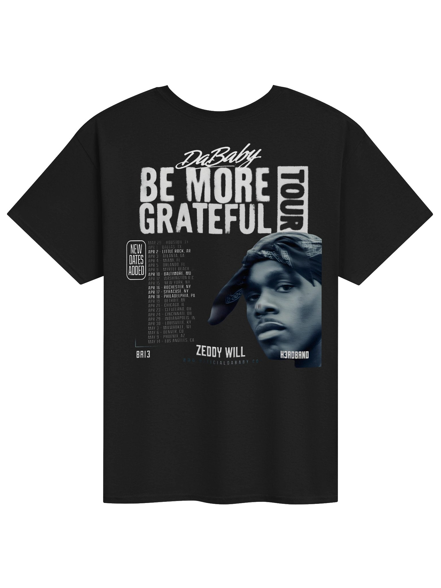 BE MORE GRATEFUL Tour Merch DaBaby Tshirt product image (2)