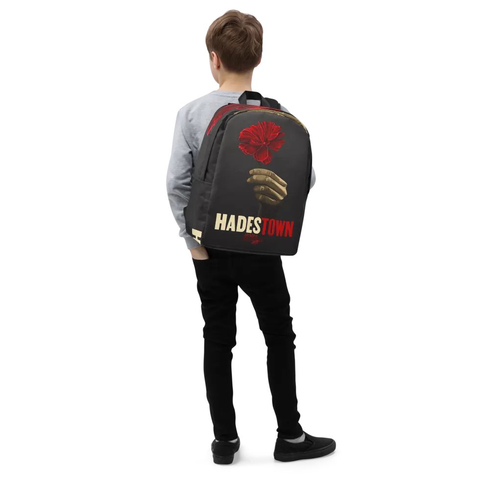 Wait For Me Red Carnation Minimalist Backpack product image (2)