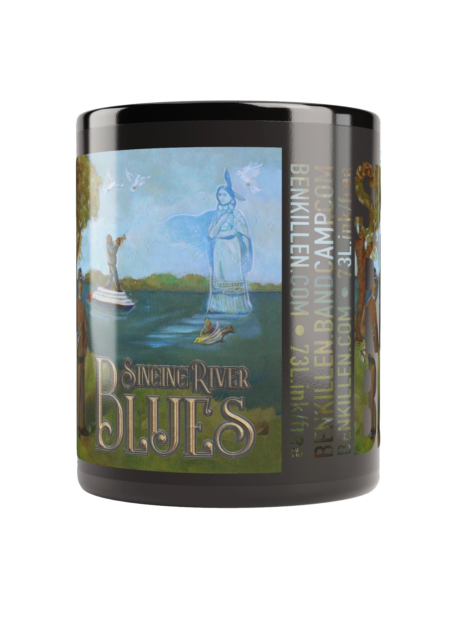 Singing River Blues Mug (Gloss Black) product image (9)