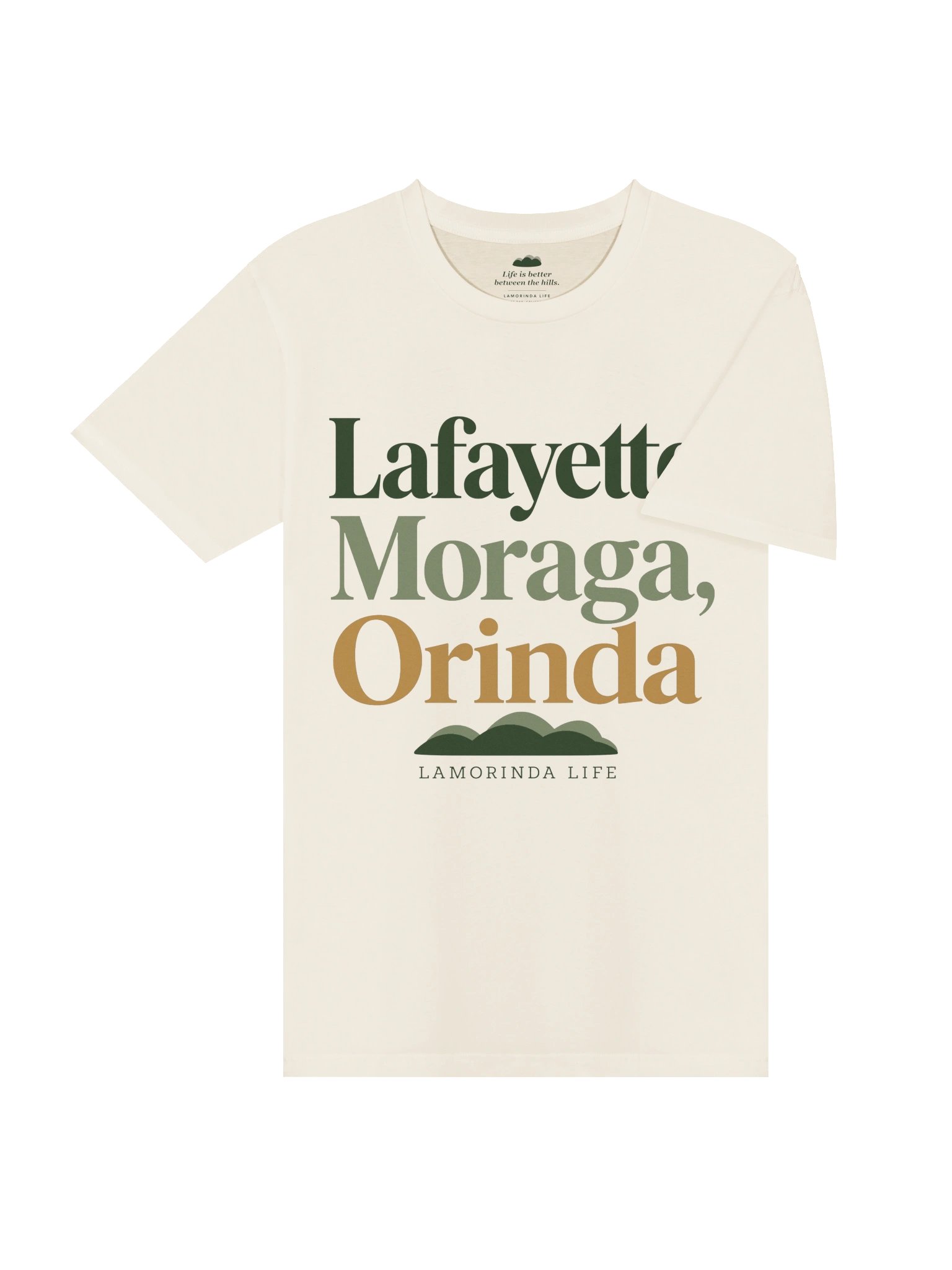 Lafayette, Moraga & Orinda T-Shirt | Light Colors product image (4)