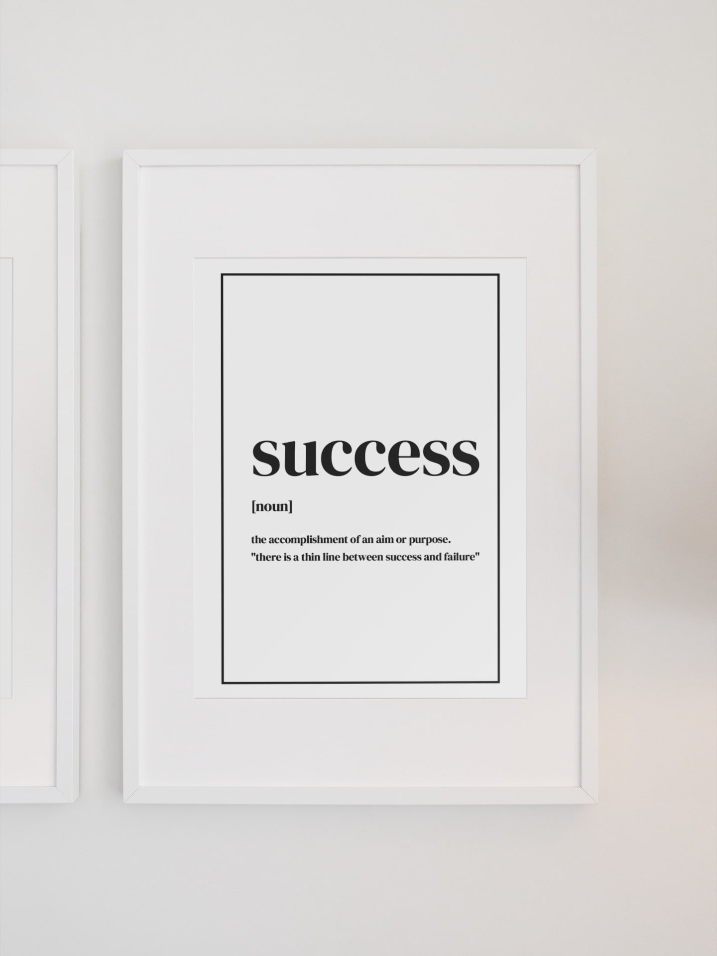 Modern Success Definition Poster, Minimalist Office Decor, Inspirational Quote Wall Art, Motivational Typography Print, Goal Achievement Art product image (1)