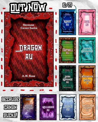 🐉Happy release day to @amrose_author kicking off the Because Canon Sucks series with a bang (I'm sure several bangs in fact)....