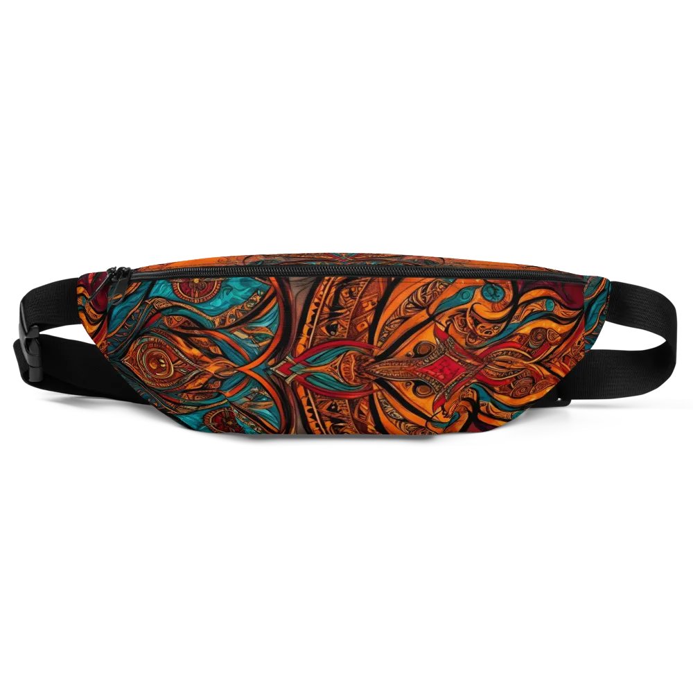 Burnt Orange & Teal Mandala Inspired Painted Small Crossbody bag product image (6)