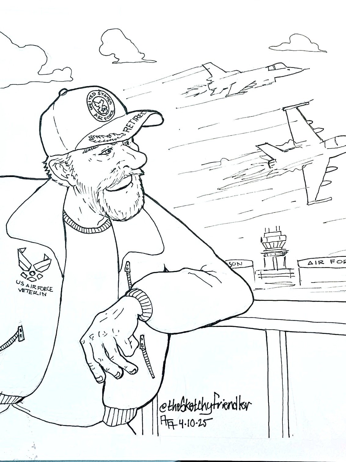 Custom BLACK & WHITE illustration product image (2)