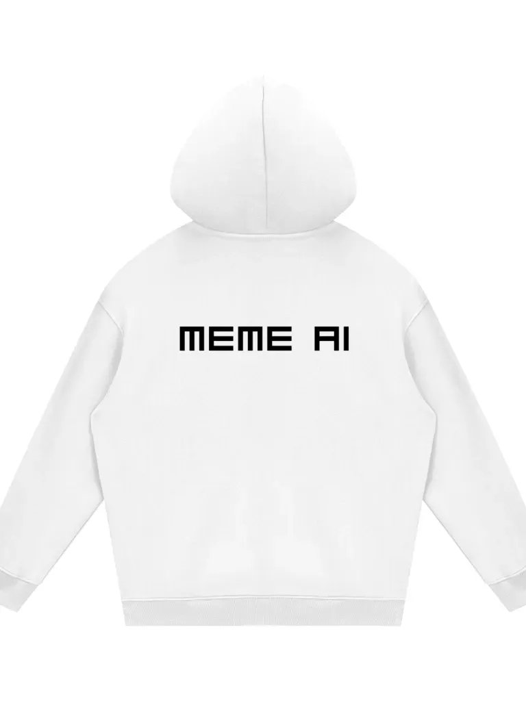 Meme AI basic Hoodie product image (2)