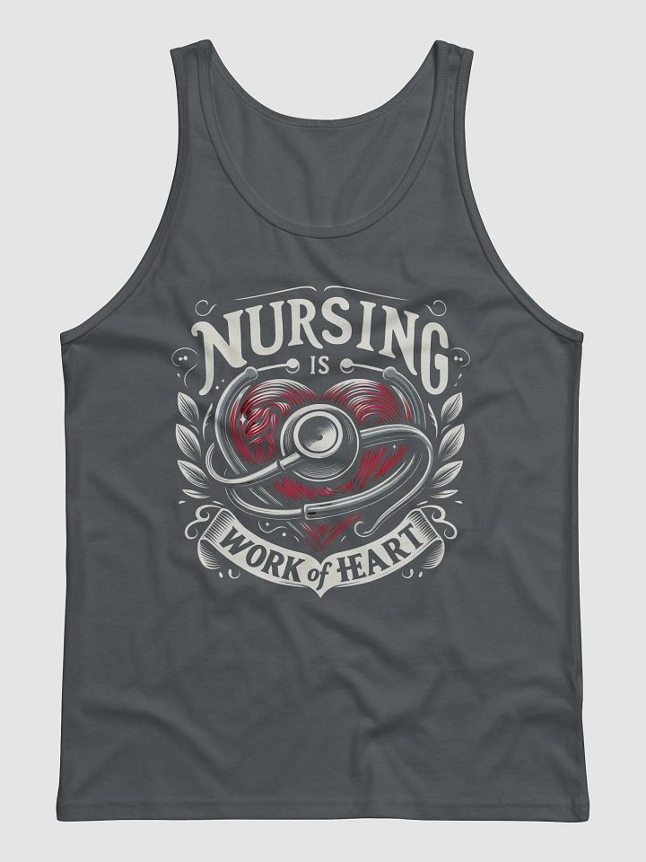 Nursing is a work of heart Tribute Tank product image (1)