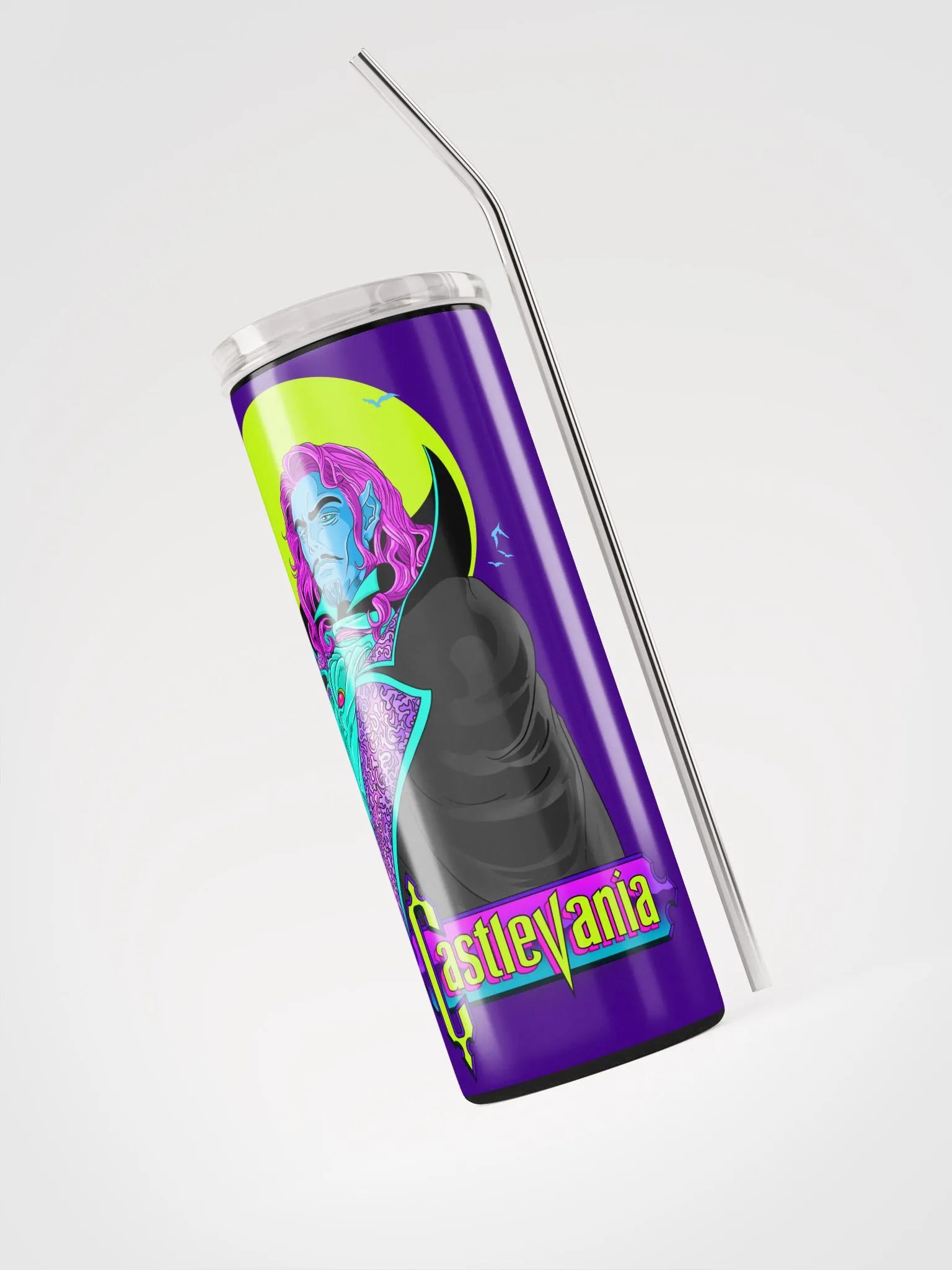 Castlevania Neon Tribute Steel Tumbler product image (3)